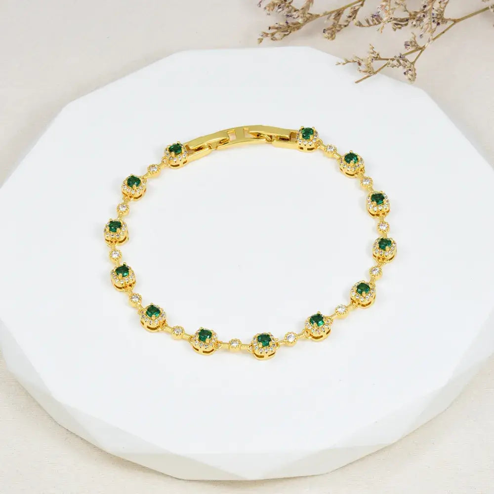 Pulsera Destello Esmeralda