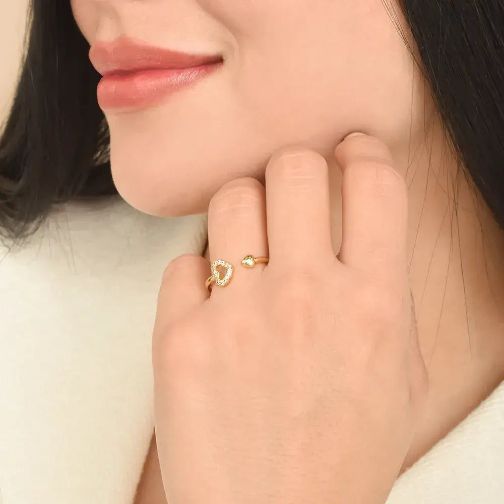 Anillo Corazón Brillante