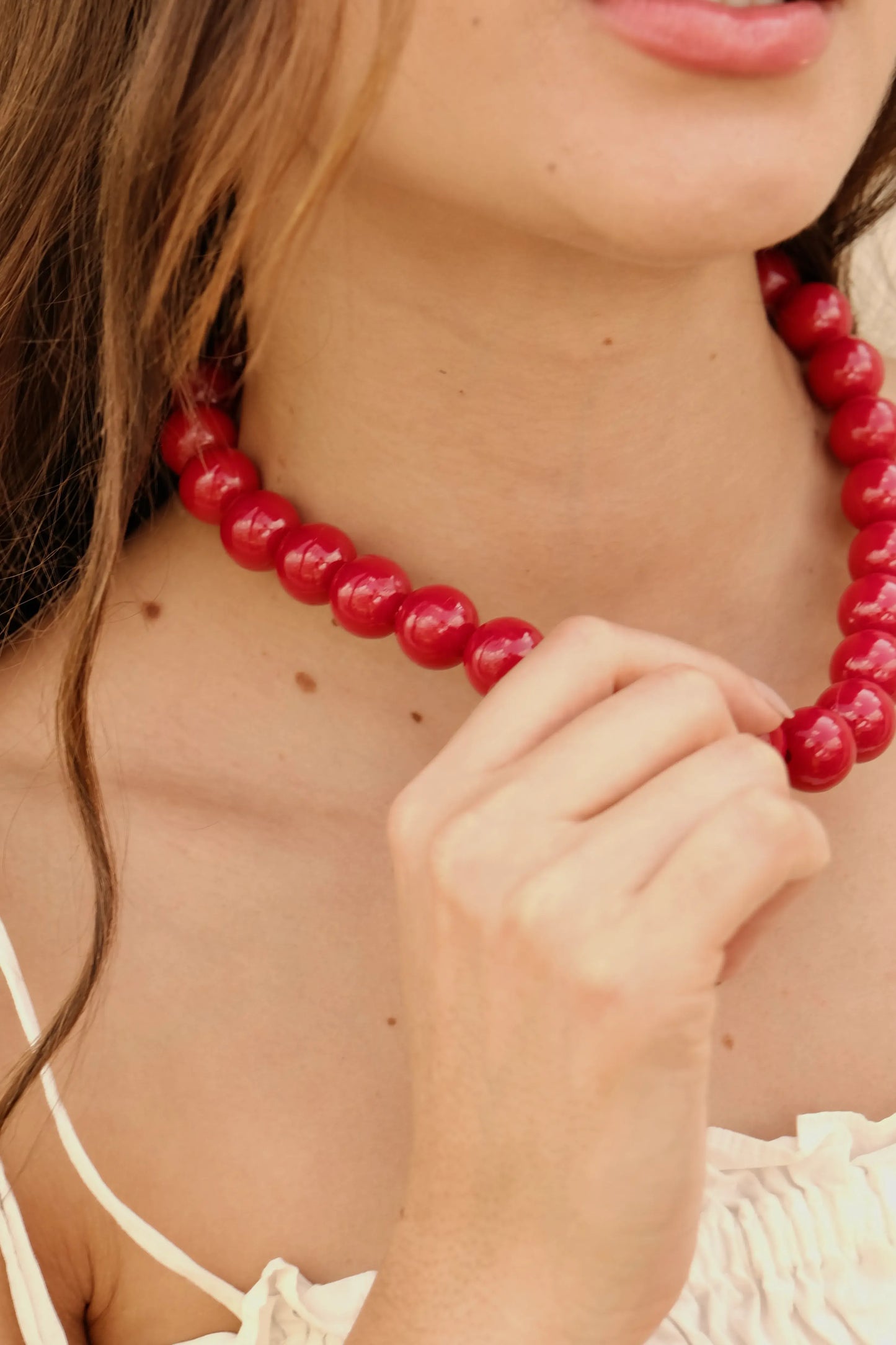 Collar Chicle Vino Tinto
