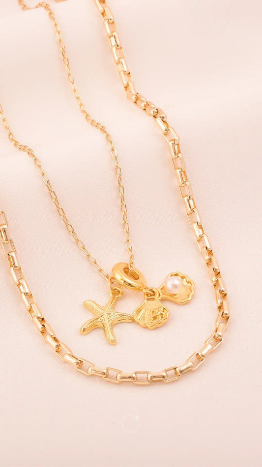 Collar Doble Encanto Marino