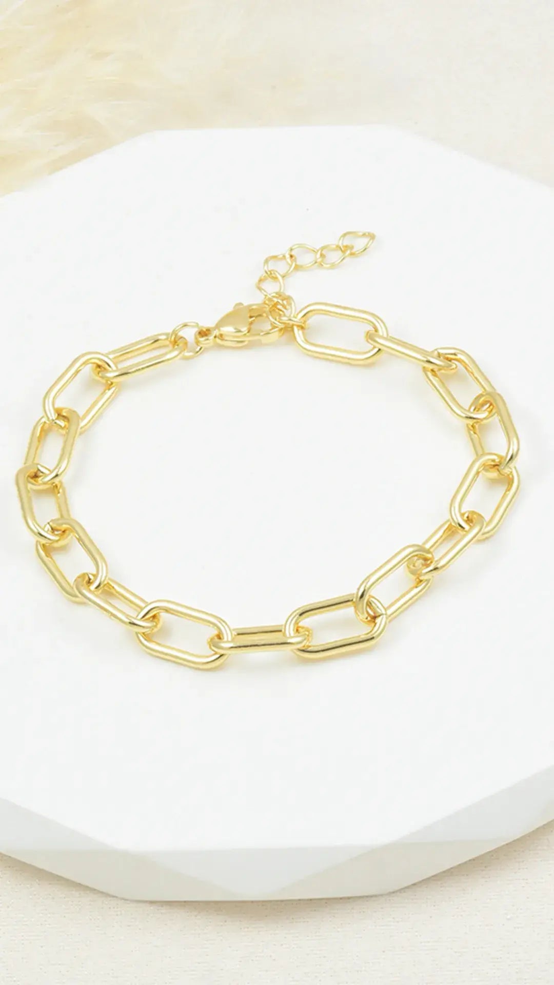 Pulsera De Eslabones Rectangulares