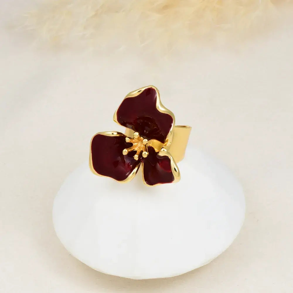 Anillo Flor Cereza