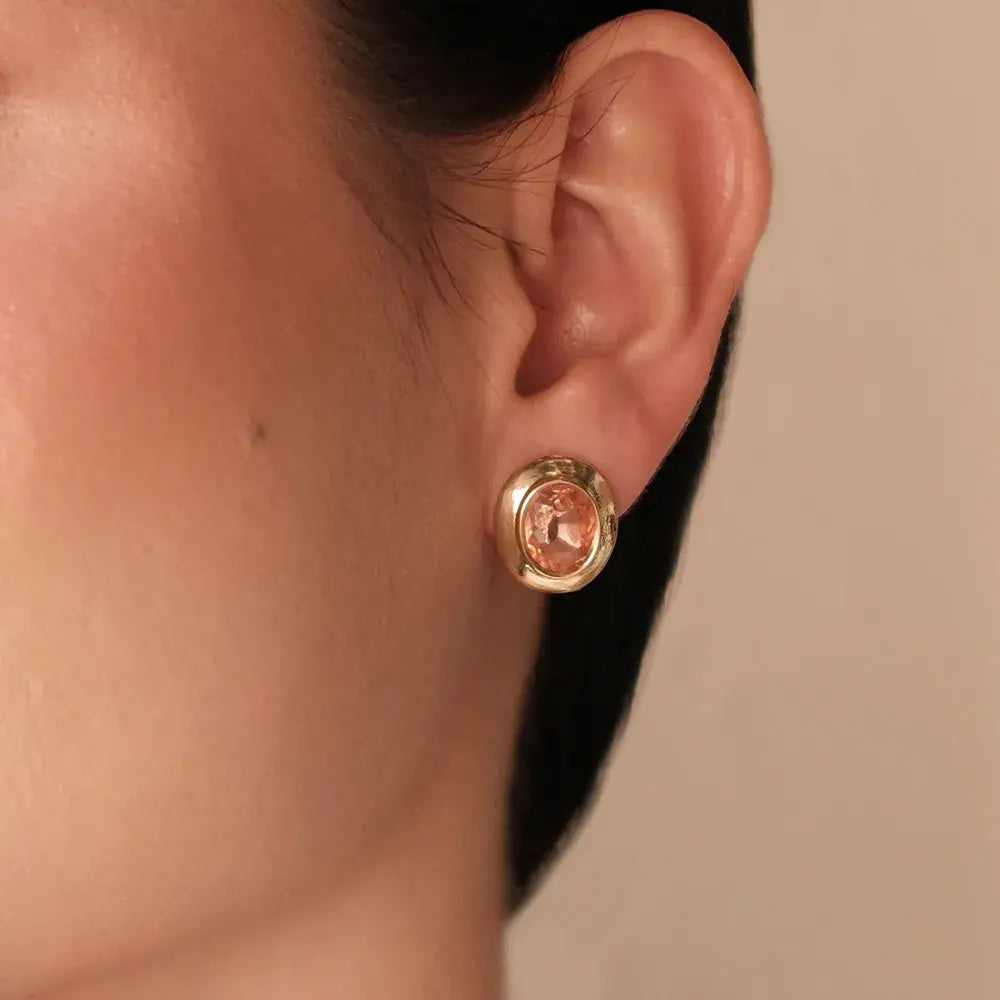 Arete Cristal Rosa