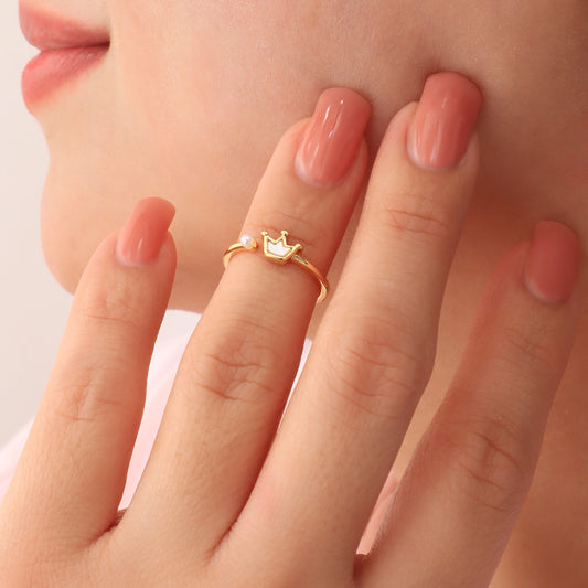 Anillo Nudillo Corona