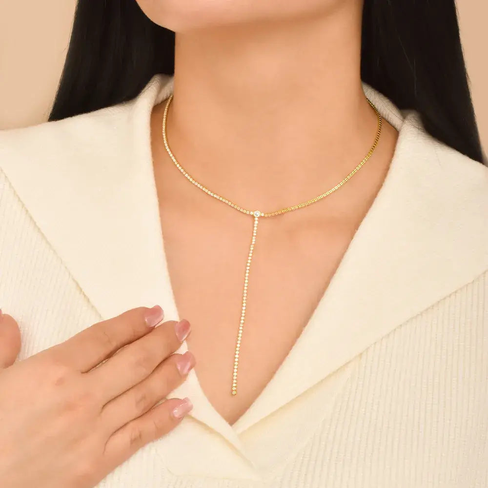 Collar tejido tipo tenis