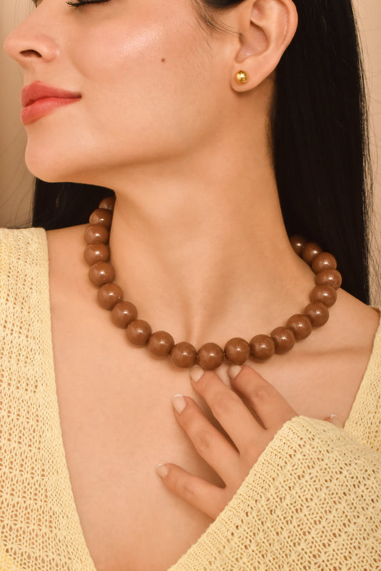 Collar Esferas de Chicle Chocolate