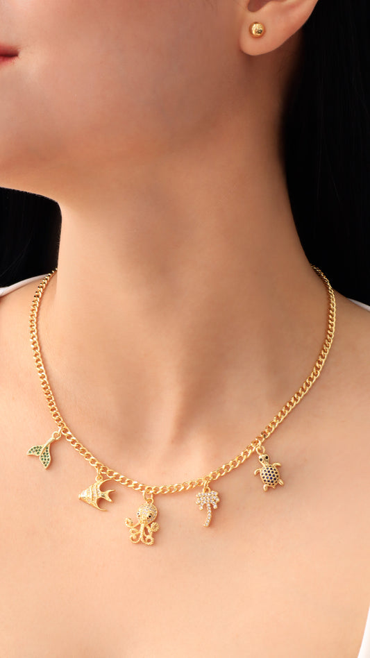 Collar con Dijes Marinos