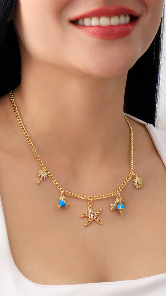 Collar con Dijes de Verano