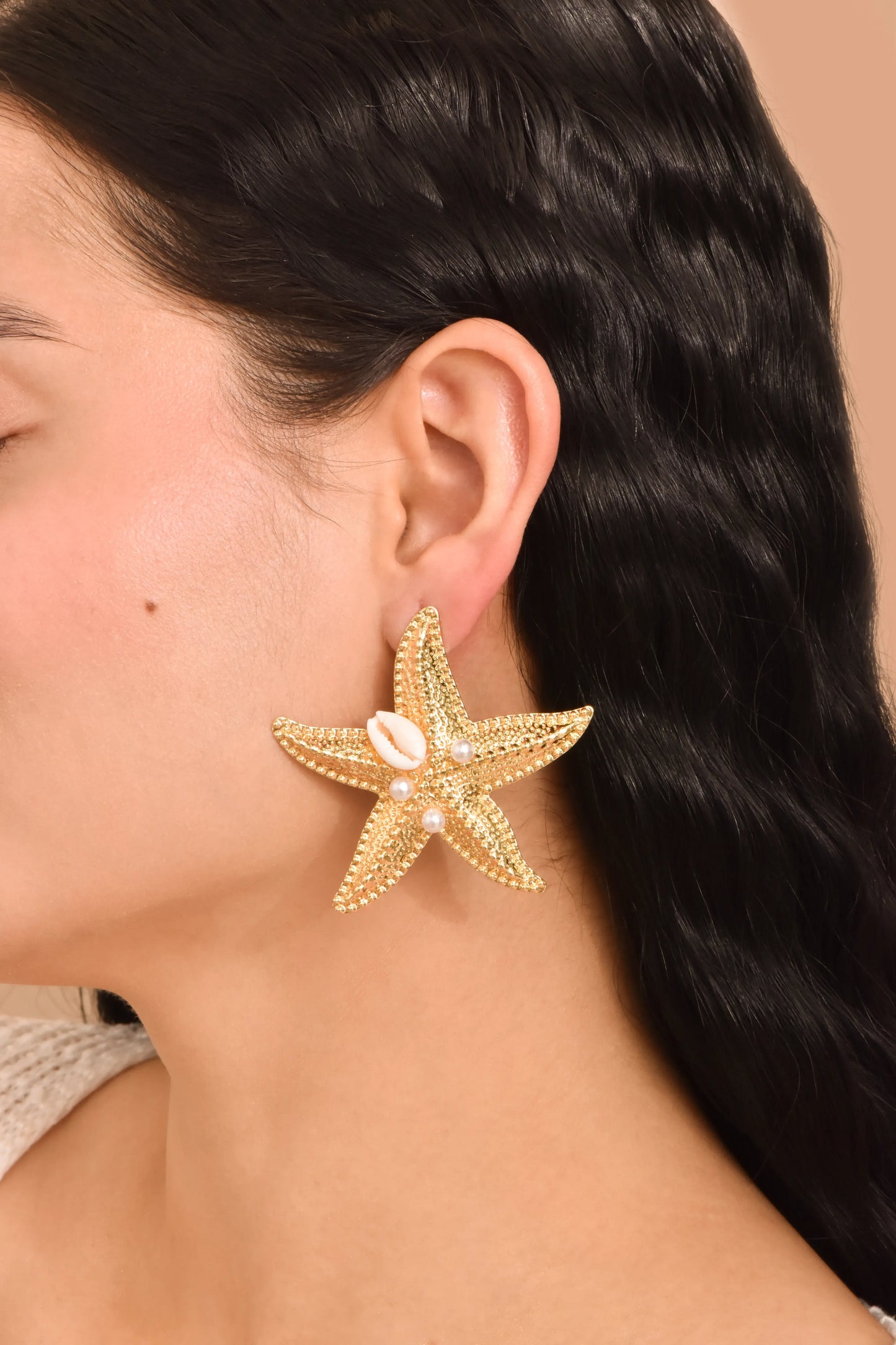 Arete Estrella Marina Dorada