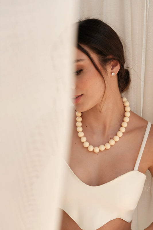 Collar Chicle Maxi Marfil