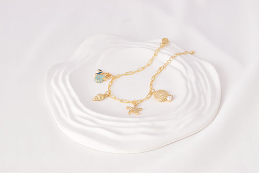 Pulsera con Dijes Marinos