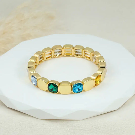 Pulsera perlas de colores