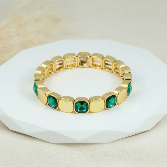 Pulsera perla verde