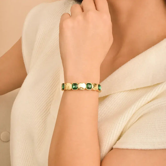 Pulsera perla verde