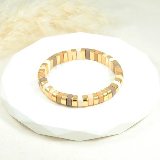 Brazalete dorado tonos neutros