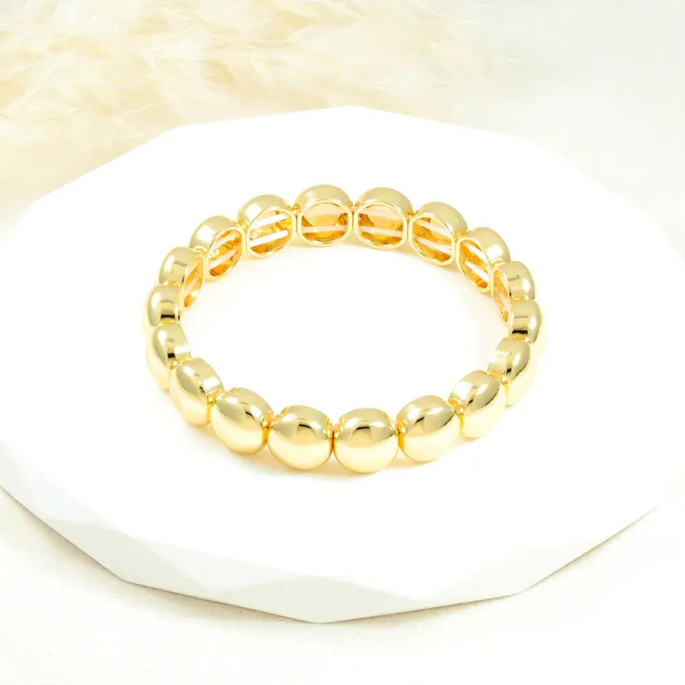 Brazalete dorado esfera bold