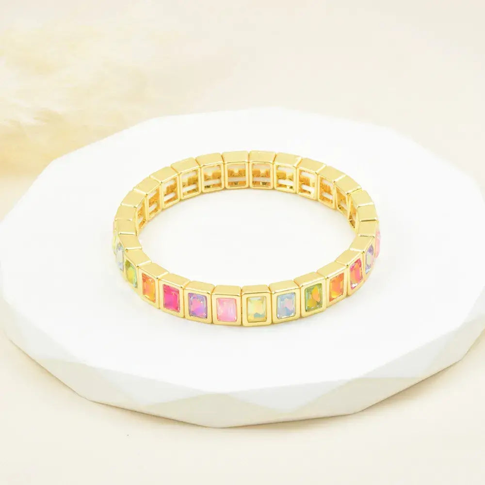 Pulsera perla de colores