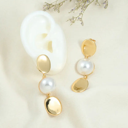 Aretes Perla Brillo