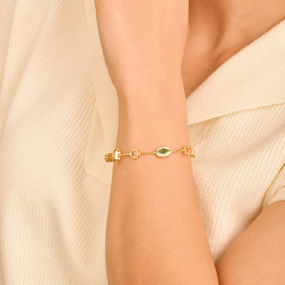 Pulsera Multicharms de color