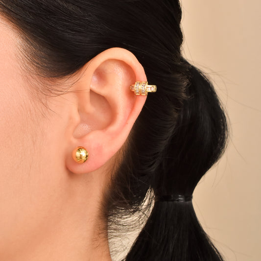 Earcuff con piedras incrustadas