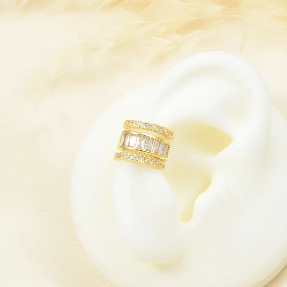 Earcuff con piedras incrustadas