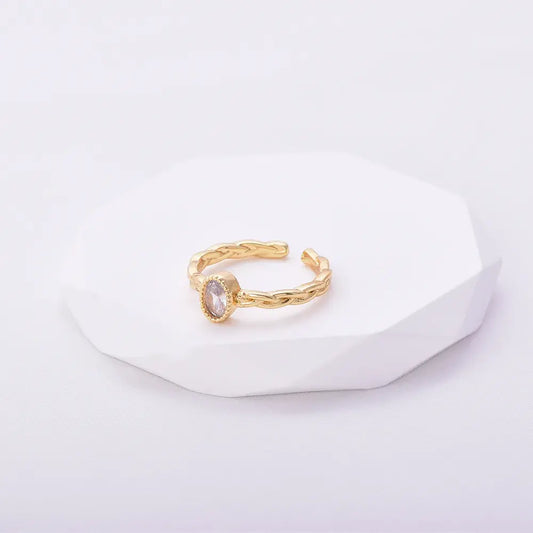 Anillo Trenzado Nácar