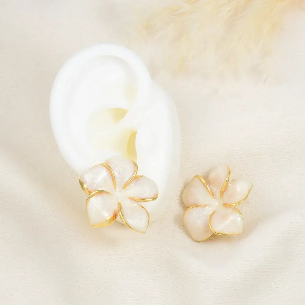 Arete Flor Perla Aurora