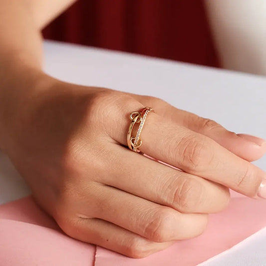 Anillo Enlace Brillante