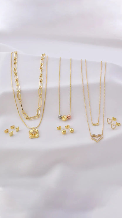 Accesorios en baño de oro 24K, cadenas y juegos en baño de oro 24k