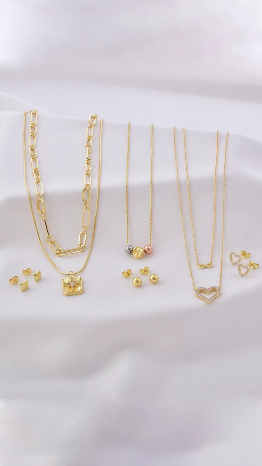 Accesorios en baño de oro 24K, cadenas y juegos en baño de oro 24k