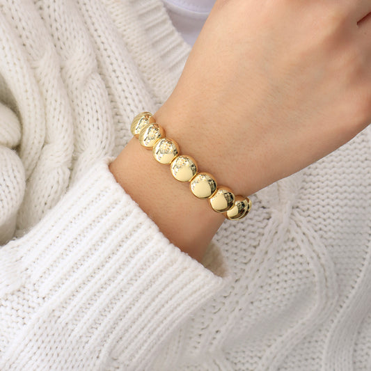 pulsera-chunky-de-esferas-doradas
